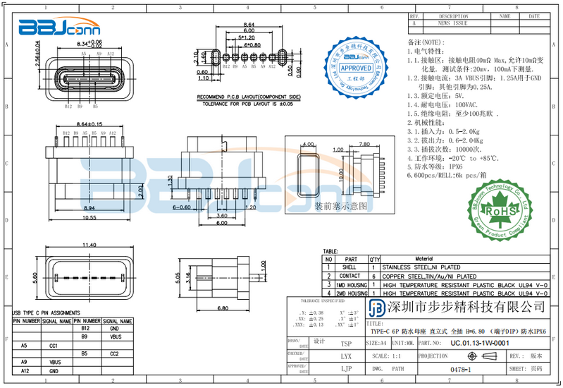 TYPE-C母座-1